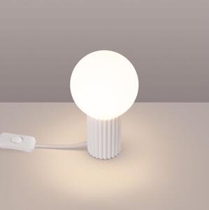 Sollux SL.1711 - Stolná lampa HALO 1xG9/8W/230V pr. 12 cm biela