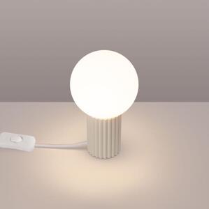 Sollux SL.1721 - Stolná lampa HALO 1xG9/8W/230V pr. 12 cm krémová