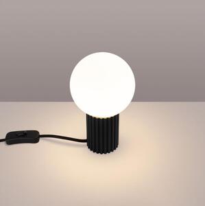 Sollux SL.1716 - Stolná lampa HALO 1xG9/8W/230V pr. 12 cm čierna