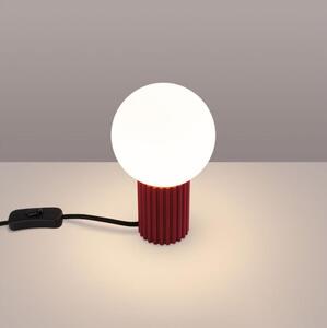 Sollux SL.1751 - Stolná lampa HALO 1xG9/8W/230V pr. 12 cm červená