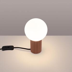 Sollux SL.1736 - Stolná lampa HALO 1xG9/8W/230V pr. 12 cm hnedá