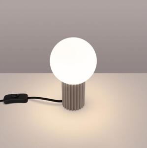 Sollux SL.1746 - Stolná lampa HALO 1xG9/8W/230V pr. 12 cm béžová