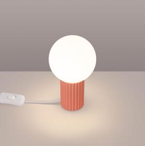 Sollux SL.1756 - Stolná lampa HALO 1xG9/8W/230V pr. 12 cm ružová
