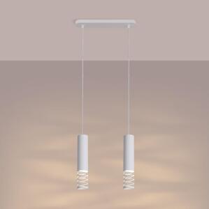 Sollux SL.1687 - Luster na lanku LAMI 2xGU10/10W/230V biela