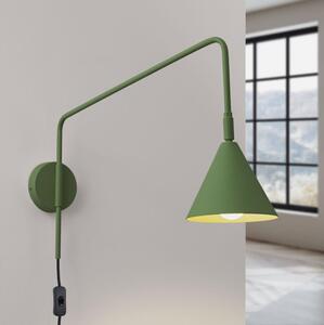 Sollux SL.1700 - Nástenná lampa NOX 1xE14/10W/230V zelená