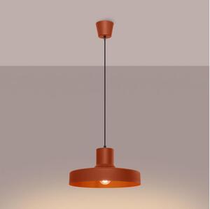 Sollux SL.1706 - Luster na lanku BILO 1xE27/15W/230V pr. 35 cm oranžová