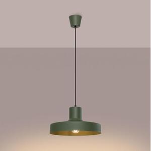 Sollux SL.1705 - Luster na lanku BILO 1xE27/15W/230V pr. 35 cm zelená