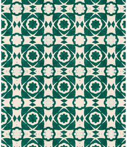 MINDTHEGAP Aegean Tiles Ultramarine Green - tapeta