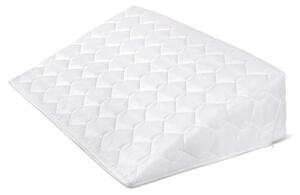 Bellatex Klinový podhlavník s prešitím biela, 80 x 50 x 20 cm