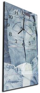 Nástenné hodiny jeans 30x60cm II - plexi