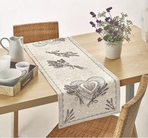 Gobelínový behúň na stôl Levanduľa Chenille IT102 Farba Viacfarebná Rozmery 50x40 cm
