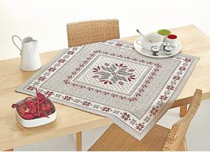 Gobelínový obrus na stôl Trikot 90x90 cm Chenille IT024 Farba Viacfarebná Rozmery 90x90 cm