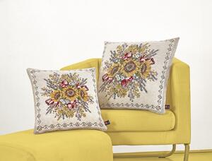 Gobelínová obliečka na vankúš Slnečnice Chenille IT101 Farba Viacfarebná Rozmery 42x42 cm