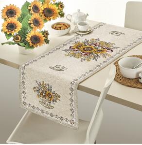 Gobelínový behúň na stôl Slnečnice Chenille IT101 Farba Viacfarebná Rozmery 50x40 cm