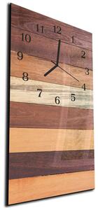 Nástenné hodiny 30x60cm rôzne farby dreva - plexi