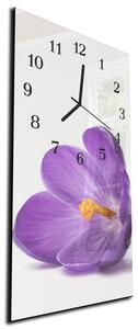 Nástenné hodiny kvet 30x60cm V - plexi