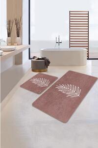 Tmavoružové kúpeľňové predložky v súprave 2 ks 60x100 cm – Mila Home