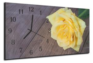 Nástenné hodiny ruže 30x60cm VII - plexi