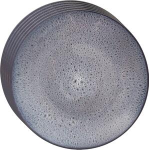 Orion Sada keramických plytkých tanierov Glaze fialová 27 cm, 6 ks