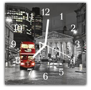 Nástenné hodiny 30x30cm Royal Exchange v meste Londýn Anglicko - plexi