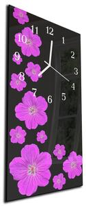Nástenné hodiny kvet 30x60cm IX - plexi
