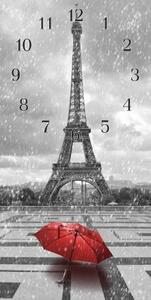 Nástenné hodiny Eiffel 30x60cm I - plexi