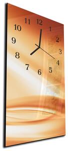 Nástenné hodiny 30x60cm oranžový abstrakt - plexi