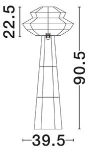 Naturálna stojacá lampa Nua