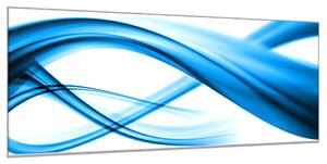 Obraz sklenený modrá vlna - 40 x 60 cm