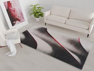 Bielo-čierny prateľný koberec 80x50 cm - Vitaus
