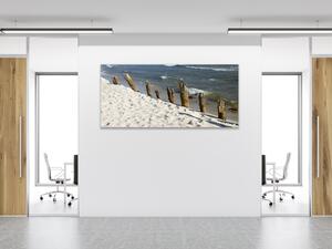 Obraz sklenený more a pláž - 30 x 40 cm