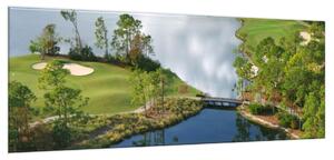 Obraz sklenený golfové ihrisko - 50 x 100 cm