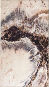 Krémovo-hnedý prateľný koberec 150x80 cm - Vitaus