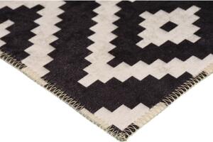 Čierny prateľný koberec behúň 200x80 cm - Vitaus