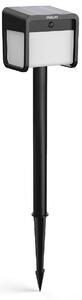 Philips Ezra UltraEfficient Solar LED stĺpik sosenzorom čierny, 1,8 W, 250/25 lm, 3000 K