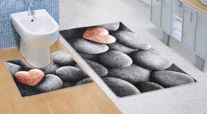 Kvalitex Kúpeľňová a WC predložka Tmavé kamene 3D
