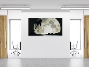 Obraz sklenený nočný ostrov - 30 x 60 cm