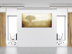 Obraz sklenený strom na plátne - 30 x 60 cm