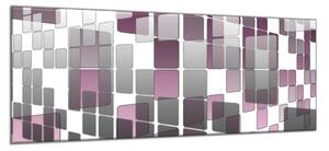 Obraz sklenený abstrakt priestorové štvorce - 40 x 60 cm