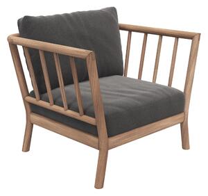 FRITZ HANSEN Záhradné kreslo Tradition, Charcoal