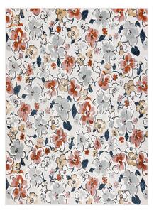 Dywany Łuszczów Kusový koberec Botanic 65239 flowers ecru – na von aj na doma - 78x150 cm