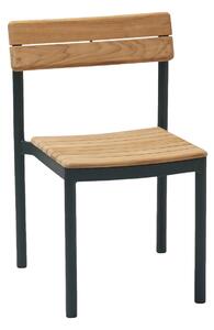 FRITZ HANSEN Záhradná stolička Pelagus, Teak, Hunter Green