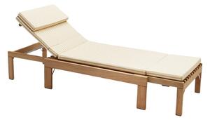 FRITZ HANSEN Podsedák pre záhradné lehátko Riviera, Golden Yellow Stripe