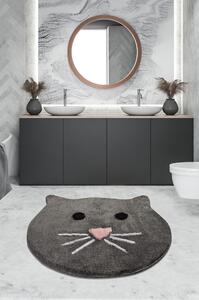 Sivá kúpeľňová predložka 90x90 cm – Foutastic