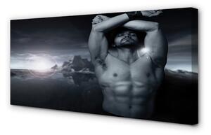 Obraz canvas mužský horské 100x50 cm