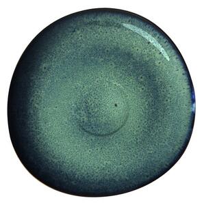 Zeleno-sivý kameninový tanierik Villeroy & Boch Like Lave, 15,5 x 15 cm