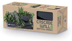 Prosperplast Súprava dvoch vertikálnych kvetináčov CASCADE GARDEN WALL antracit