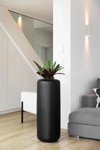Okrúhly kvetináč MERA, sklolaminát, výška 90 cm, čierna