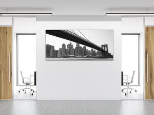 Obraz sklenený mesto New York Brooklyn - 30 x 60 cm