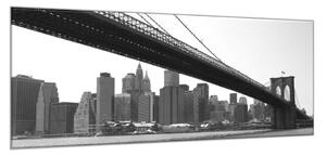 Obraz sklenený mesto New York Brooklyn - 40 x 60 cm